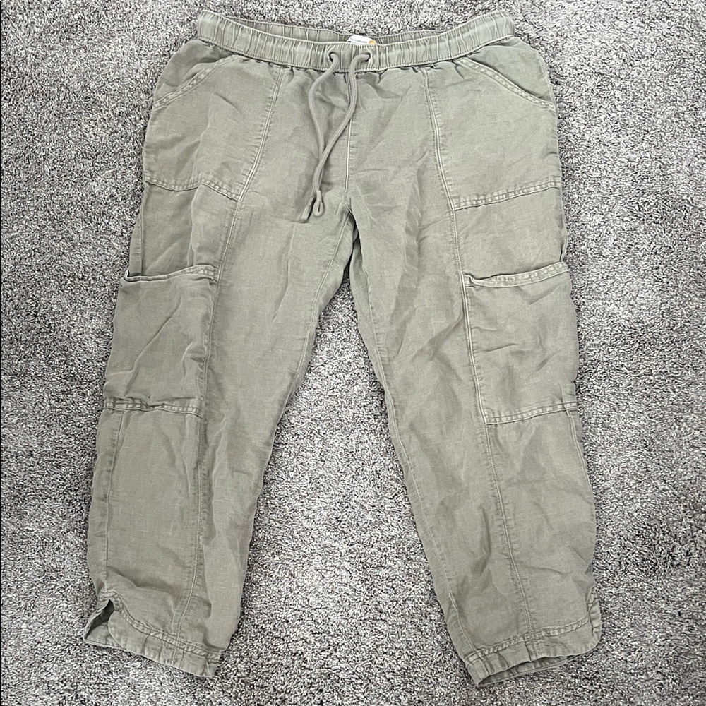 C&C California Sage Cargo Ankle Pants